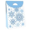 Big Dot of Happiness Blue Snowflakes - Winter Holiday Gift Favor Bags - Party Goodie Boxes - Set of 12 - 3 of 4