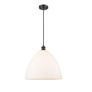 Bristol Glass - 1 Light Pendant In Industrial Style-18.75 Inches Tall and 16 Inches Wide - 1 of 1