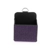 Unique Bargains Universal Car Trash Can Hanging Trash Bin Faux Leather Rhinestones 1 Pc Purple Black - 3 of 4