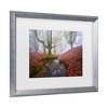 Trademark Fine Art - Jess M. Garcia Misty Morning In Otzarreta Matted Framed Art - 3 of 4