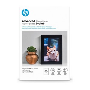 HP 4x6 100ct Advanced Glossy Photo Paper - Q6638A - 1 of 3