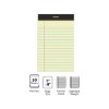 Staples Notepads 5" x 8" Narrow Canary 50 Sheets/Pad 12 Pads/Pack (26829) 163832 - 3 of 4
