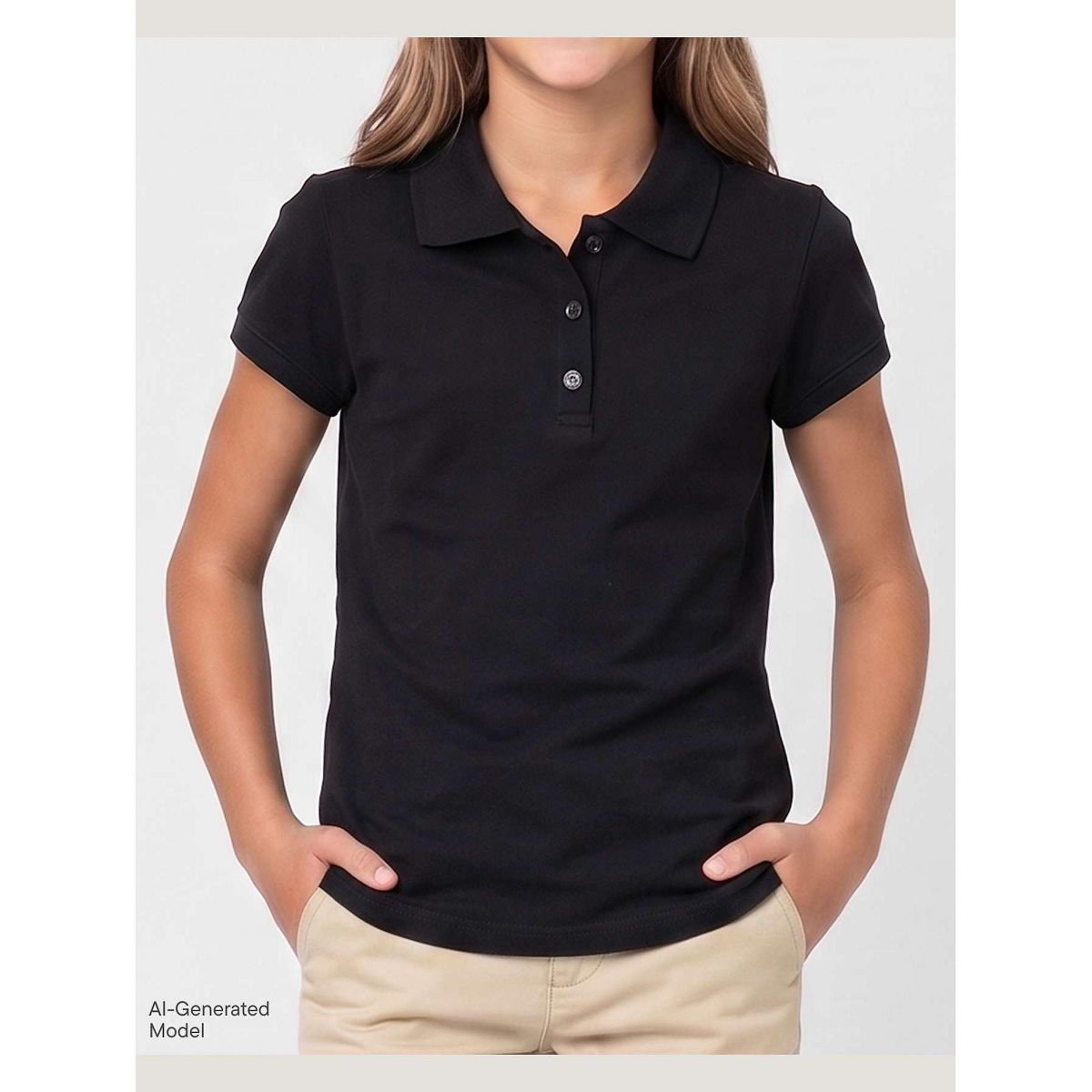 The Children's Place Girls Uniform Short Sleeve Pique Polo