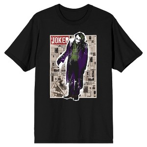 Men's Batman Black Graphic Tee, Joker in the News - 1 of 1