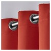 Set of 2 Sateen Twill Weave Insulated Blackout Grommet Top Window Curtain Panels - Exclusive Home - image 4 of 4