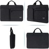 Acoinel 17 Inch Computer Messenger Bag with Strap for Men, Black - 4 of 4