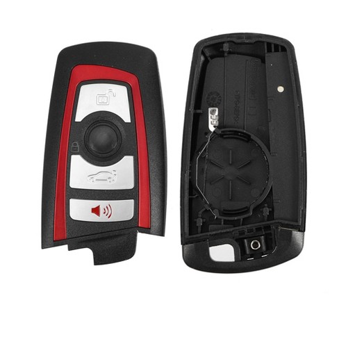 Unique Bargains 4 Button Key Fob Case For Bmw 328i Red : Target