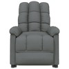 VidaXL Recliner Dark Gray Fabric - 3 of 4