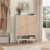 Tribesigns 6-Tier Shoe Cabinet with Door, Modern Shoe Storage Cabinet for Entryway Hallway - 3 of 4