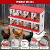 Chicken Nesting Box, 10/8/6 Hole Chicken Nesting Box for Hens - Heavy Duty Laying Box with Egg Collection System, Easy Clean & Tool-Free Assembly - 4 of 4