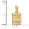 Black Bow Jewelry 14k Yellow Gold Plated Sterling Silver Mississippi Rebels NCAA Small Pendant - 2 of 3
