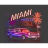 Car Fanatic Miami Muscle Car Adult Short Sleeve Tee - 2 of 2