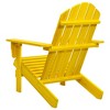vidaXL Patio Adirondack Chair - Solid Fir Wood, Ergonomically Designed, Weather Resistant, Easy Assembly, Yellow - 4 of 4