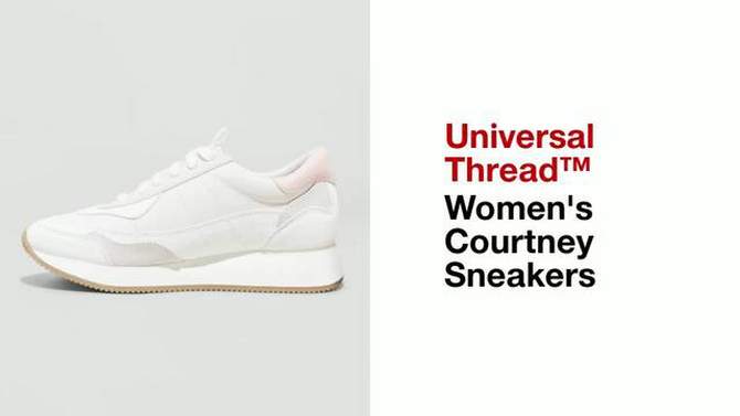  Women's Courtney Sneakers with Memory Foam Insole - Universal Thread™, 2 of 12, play video