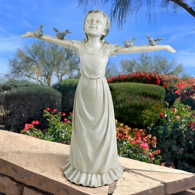 Design Toscano Basking in God's Glory Little Girl Statue: Large