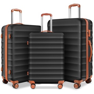 SKONYON 3-Piece Hardshell Spinner Luggage Set with TSA Lock, YKK Zippers, PC+ABS Construction and Spacious Organized Interior - 1 of 4