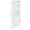 Aghana Digitals White Bathroom Storage Cabinet with Open Shelf, Drawer & Adjustable Shelves - - 3 of 4