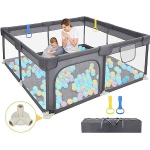 Playpen, 52"×52" Play Pens for Babies and Toddlers - 1 of 3