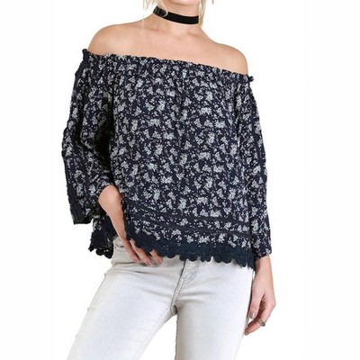 Women's Off The Shoulder Floral Top - umgee