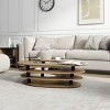 Coffee Table Round Wood, Ideal Centerpiece for Your Living Room, Classic Round Coffee Table-Cuddlewood - 2 of 4