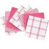 T-fal Coordinating Flat Waffle Weave Dish Cloth  Eight Pack  Pink - 2 of 4