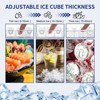 SOZT 14.2in.Commercial Ice Maker 120 lb./24 H Stainless Steel Freestanding Ice Maker Machine with Full Cube Production - 4 of 4