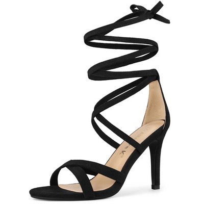 Target black strappy discount heels