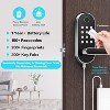 Itopfox Keyless Entry Fingerprint Smart Lock with Handle & Keypad: Biometric Digital Electronic Lock with Code, Electric Deadbolt Door Knob - 3 of 4