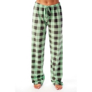Just Love Womens Buffalo Plaid Knit Jersey Pajama Pants Buffalo Check - 1 of 2