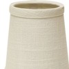 Vynxaria Lampshades: Off White Slant Hardback Chandelier Set, 3" x 4" x 4", Pack of 6 - 3 of 4