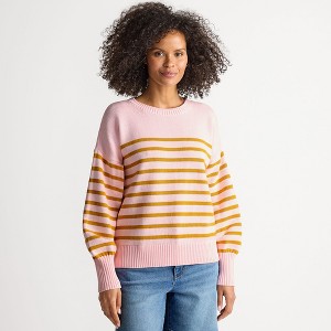 Lands' End Women's Drifter Jersey Crewneck Sweater - 1 of 4