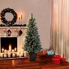 Puleo 4' Pre-lit Potted Pine Artificial Christmas Tree with Clear Lights - 4 of 4
