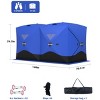 Portable Ice Fishing Shelter - Spacious 6 to 8-Person Pop-Up Ice Fishing Tent - Durable and Weather Resistant Winter Fishing Shelter - 2 of 4
