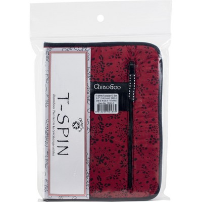 ChiaoGoo T-SPIN Interchangeable Tunisian Crochet Hook Set-Hooks From E4 Through N15