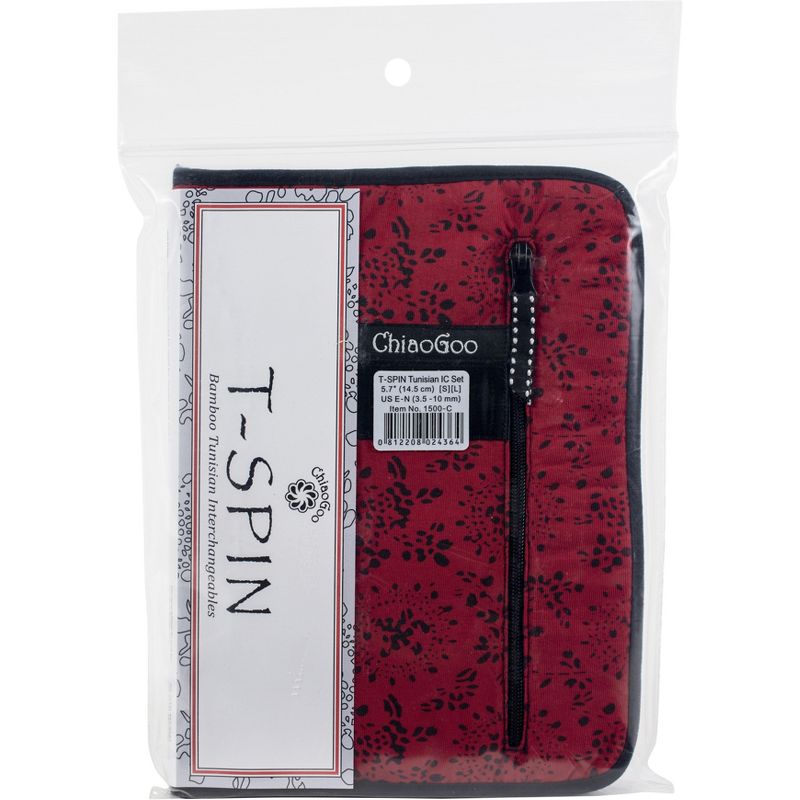 ChiaoGoo T-SPIN Interchangeable Tunisian Crochet Hook Set-Hooks From E4 Through N15, 1 of 5