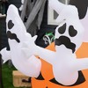 HOMCOM 6FT Inflatable Halloween Jack-O-Lantern and Ghosts, Inflatable Outdoor LED Yard Display, Built -in LED - 4 of 4