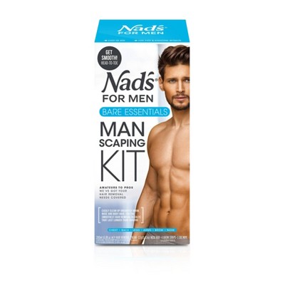 Nad's Men's Hair Removal Manscaping Kit - 4ct
