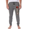 Jurassic Park Mens' Dinosaur Film Movie Title Logo Sleep Jogger Pajama Pants Graphite - 2 of 3