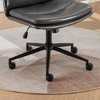 NicBex Adjustable Swivel Chair, Wide Seat Ergonomic Office Chair, Criss-Cross Chair, Home Office Desk Chair with Wheels or Floor Protectors - 3 of 4