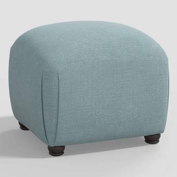 Yosemy Nail Button Square Ottoman In Patters Canopy Stripe Emerald -  Skyline Furniture : Target