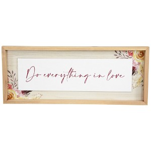 Northlight "Do Everything In Love" Wooden Wall Sign - 19.75" - 1 of 4