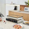 VEVOR Mini Dutch Pancake Maker, 50PCS 43mm Diameter Dorayaki Baker Machine, 1700W Commercial Electric Poffertjes Grill, Non-stick Stainless Steel - 2 of 4