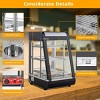 Winado 15 in. 3-Tier 1000W 110V Hot Food Warmer Display Case Countertop - 3 of 4