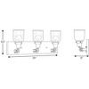 Progress Lighting Rushton 3-Light Bath Vanity in Brushed Nickel with Clear Glass Shades - 4 of 4