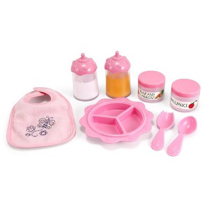 Melissa & Doug Mine to Love Time to Eat Doll 8 pc Accessories Feeding Set - 1 of 4