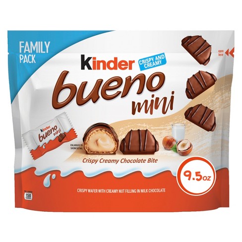 Kinder Bueno Milk Chocolate Family Pack (6 x 43g bar, 12 pieces )total