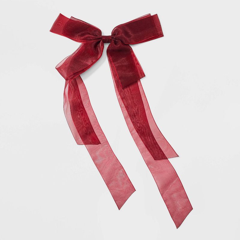 Organza Bow Hair Barrette - A New Day™, 1 of 11