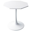 31.5 Inch Modern Coffee Table, with MDF Top and Metal Base, Octagonal Tulips Table Small Dining Table for Dining Room Kitchen Living Room - 4 of 4