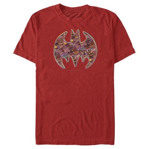 Men's Batman Shield Logo Comic Panel T-Shirt - 1 of 4