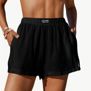 Women's Cotton High-Rise Cover-Up Shorts - Cupshe - 1 of 4